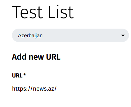 Test Lists Editor